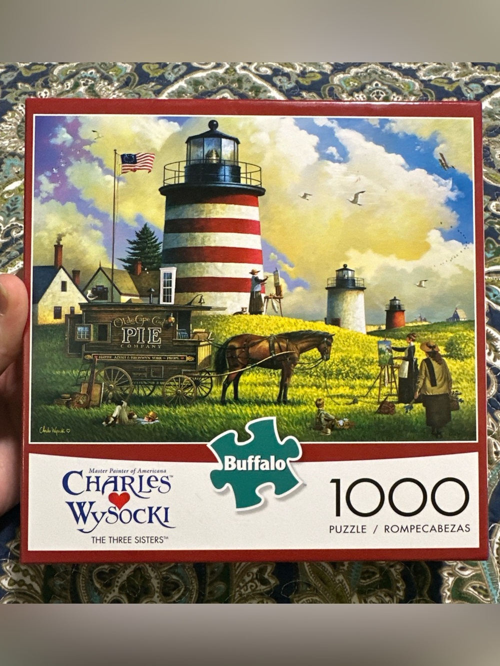 Buffalo Charles Wysocki 1000 Pc Jigsaw Puzzle ‘The Three Sisters’ COMPLETE